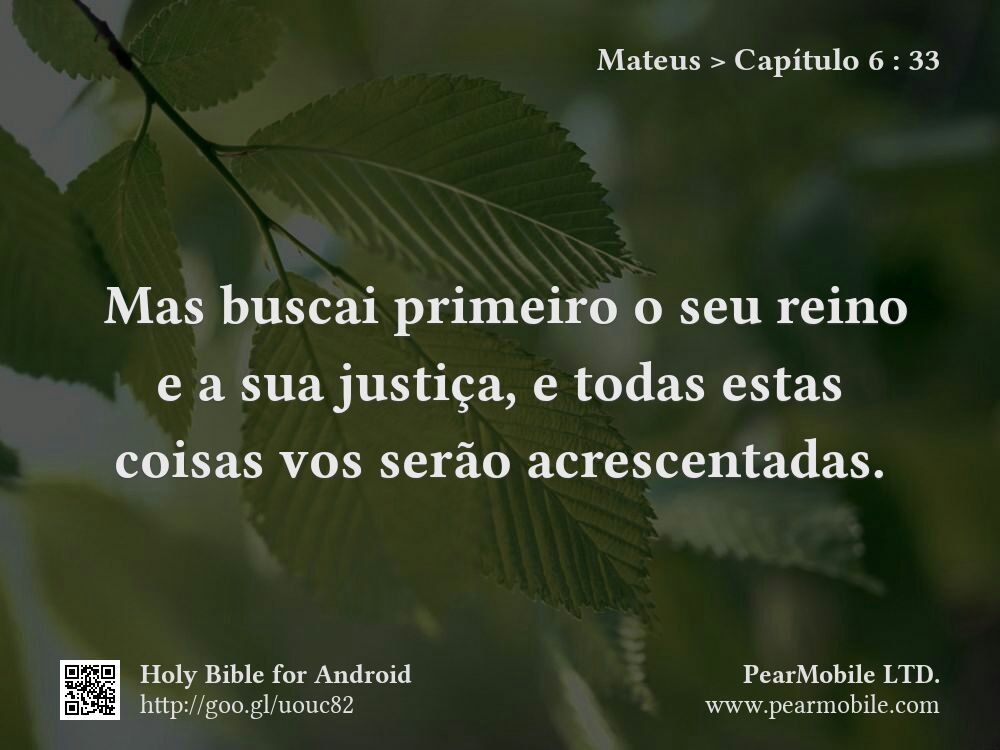 Mateus, Capítulo 6:33